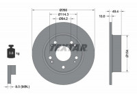 Disque de frein PRO 92144603 Textar
