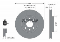 Disque de frein PRO 92145703 Textar