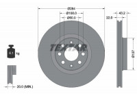 Disque de frein PRO 92145803 Textar