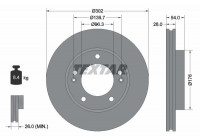 Disque de frein PRO 92147303 Textar