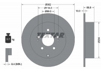 Disque de frein PRO 92148403 Textar