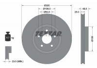 Disque de frein PRO+ 92149105 Textar