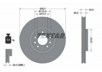 Disque de frein PRO 92149803 Textar
