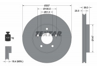 Disque de frein PRO 92152403 Textar