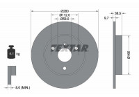 Disque de frein PRO 92155503 Textar