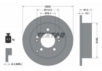 Disque de frein PRO 92156803 Textar