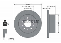 Disque de frein PRO 92157403 Textar