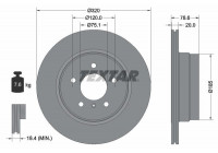 Disque de frein PRO 92161103 Textar