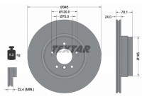 Disque de frein PRO+ 92161205 Textar