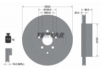 Disque de frein PRO 92162803 Textar