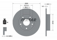 Disque de frein PRO 92164303 Textar