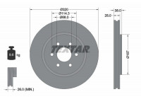 Disque de frein PRO+ 92164405 Textar