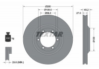 Disque de frein PRO 92174803 Textar