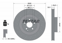 Disque de frein PRO+ 92176405 Textar