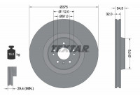 Disque de frein PRO 92176603 Textar