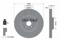 Disque de frein PRO 92184203 Textar