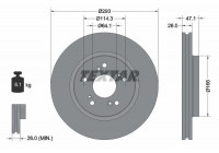 Disque de frein PRO 92184803 Textar