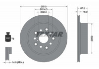 Disque de frein PRO 92185703 Textar