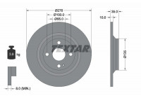 Disque de frein PRO 92188303 Textar