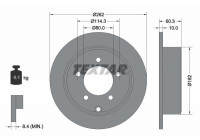 Disque de frein PRO 92202903 Textar