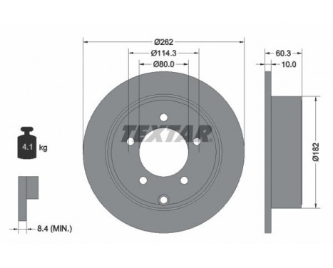 Disque de frein PRO 92202903 Textar