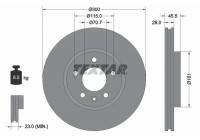 Disque de frein PRO+ 92205605 Textar