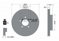 Disque de frein PRO 92230003 Textar