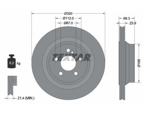 Disque de frein PRO+ 92233705 Textar