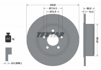 Disque de frein PRO 92234803 Textar