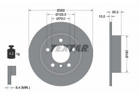 Disque de frein PRO 92238703 Textar