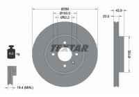Disque de frein PRO 92239303 Textar