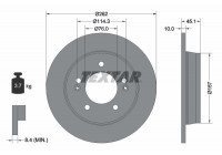 Disque de frein PRO 92240003 Textar