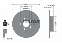 Disque de frein PRO 92244303 Textar