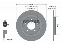 Disque de frein PRO 92252703 Textar