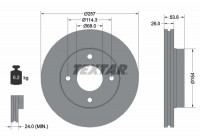 Disque de frein PRO 92253103 Textar