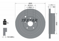 Disque de frein PRO 92255903 Textar