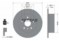 Disque de frein PRO 92257803 Textar