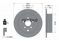 Disque de frein PRO 92262003 Textar