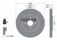 Disque de frein PRO 92267103 Textar