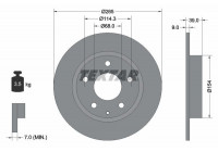Disque de frein PRO 92267703 Textar