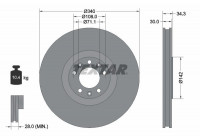Disque de frein PRO 92268203 Textar