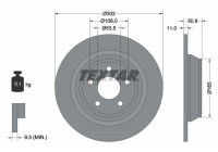 Disque de frein PRO 92268703 Textar