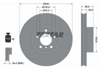 Disque de frein PRO+ 92269505 Textar