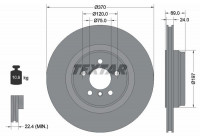 Disque de frein PRO 92270003 Textar