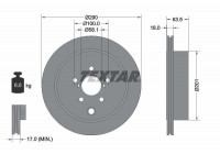 Disque de frein PRO 92270903 Textar