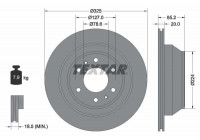 Disque de frein PRO 92271103 Textar