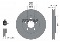 Disque de frein PRO 92271603 Textar