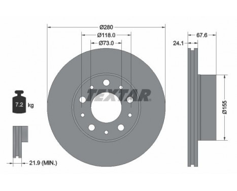 Disque de frein PRO+ 92275105 Textar