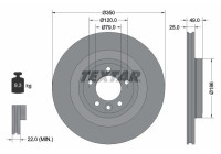 Disque de frein PRO 92278403 Textar