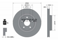 Disque de frein PRO 92278803 Textar